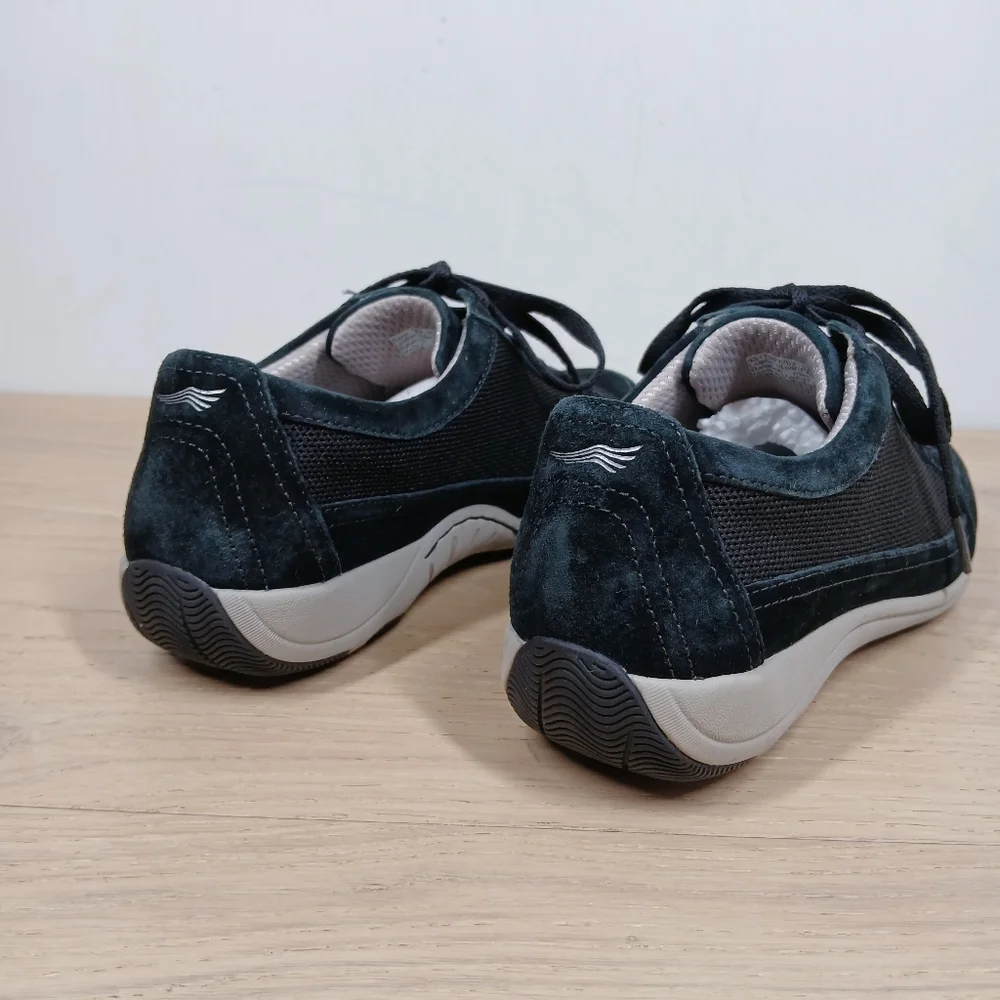 Dansko Black Leather‎ Mesh Lace Up Comfort Walking Shoes Sneakers 1618